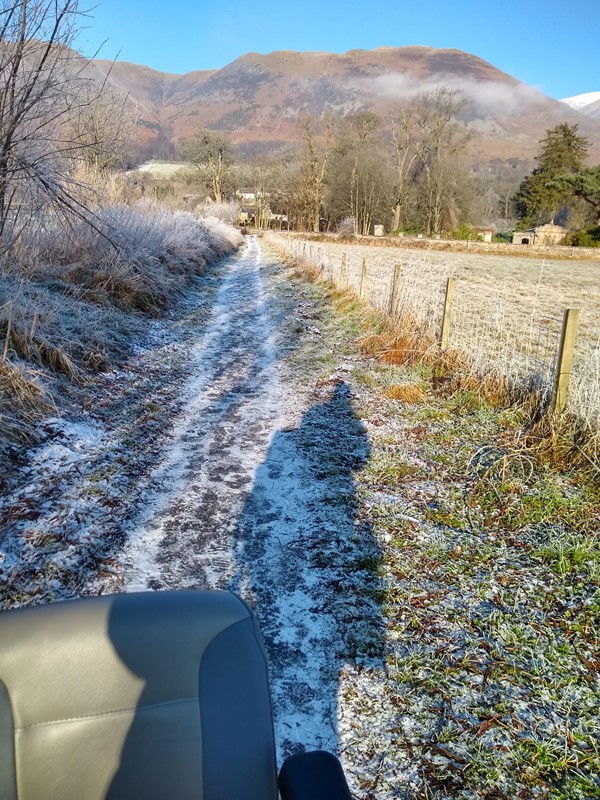 A frosty morning on one of the access points