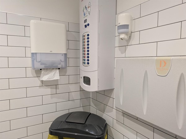 Image of baby change in accessible toilet