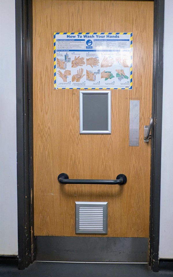 Image of accessible toilet door