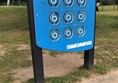 Picture of outdoor tic-tac-toe game