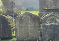 The Wordsworth family graves in the church yard at Grassmere