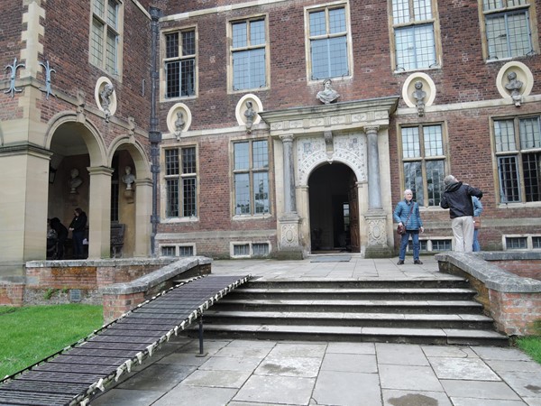 Ramp access to the house