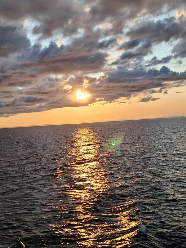 As you can see we had some beautiful sunsets. This one was taken from our balcony