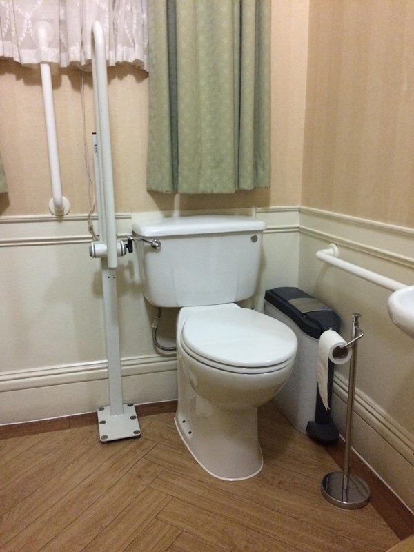 Large accessible toilet