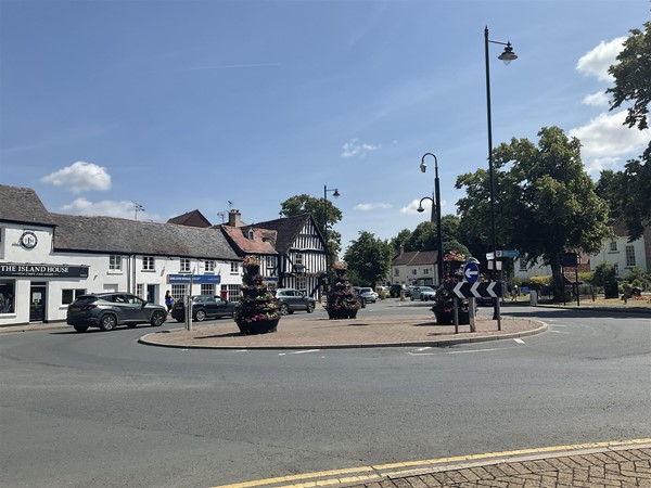Image of a traffic Island