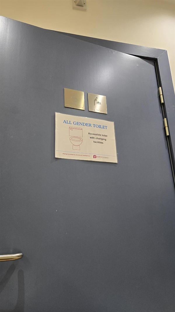 Image of an all gender toilet sign