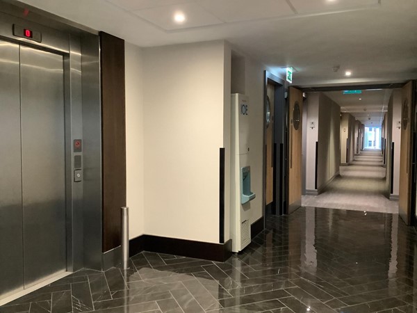 Who is the lift leading to bedrooms