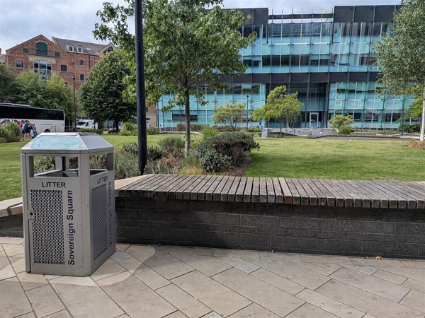 image of bin and seating