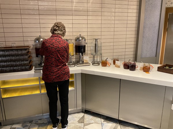 Image of a person at a buffet