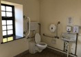 Disabled toilet in walled garden