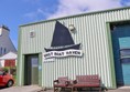 Unst Boat Haven building and sign.