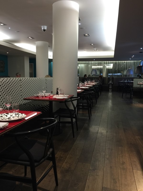 The dining area
