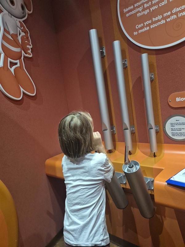 Image of a child with an exhibit