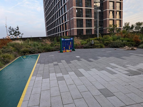 image of shuffleboard and giant connect four games