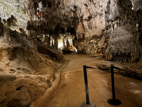 Image of a walkway in a cave