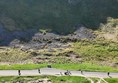 Image of a view down a cliff
