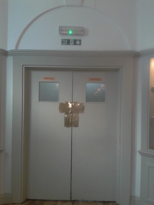 Staff door to the accessible toilet