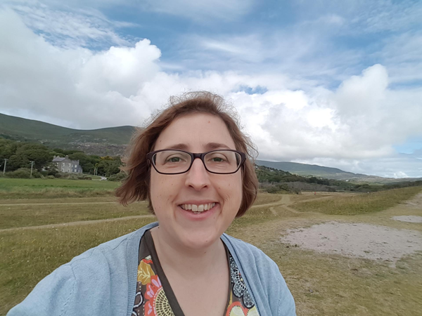Amongst the sandy wildflower meadows on the dunes near Derrynane House, with the house itself in the background. I had made it easily here from the house on my small scooter.