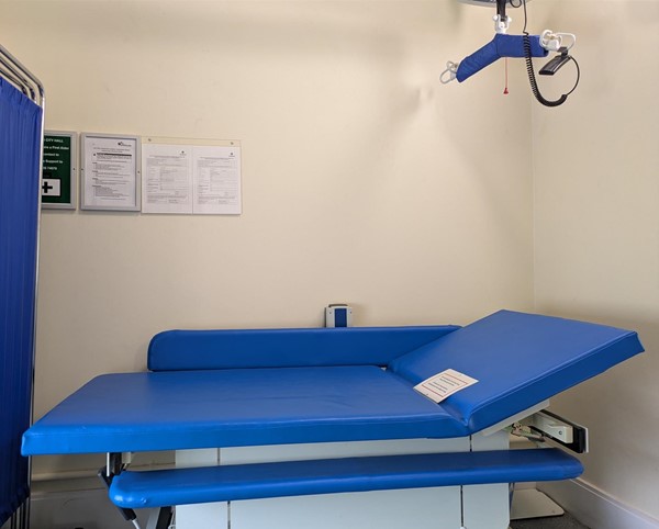 Image of Adjustable change bed in the Changing Places toilet