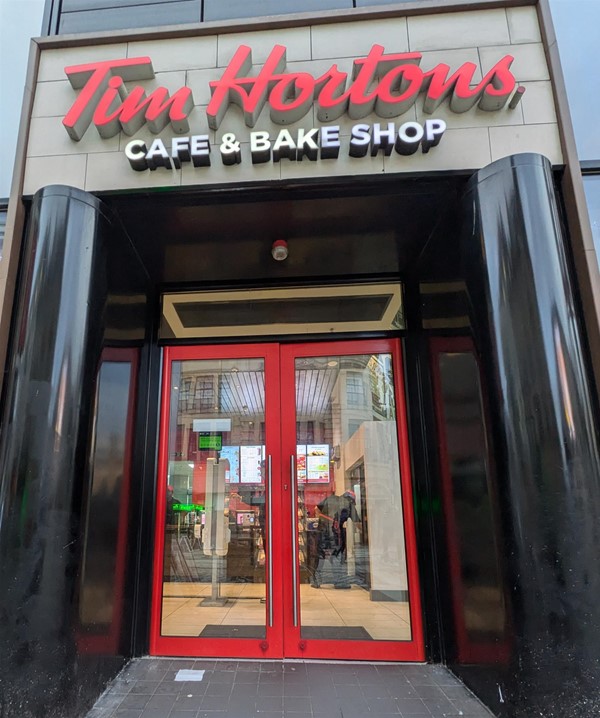 Image of entrance to Tim Hortons