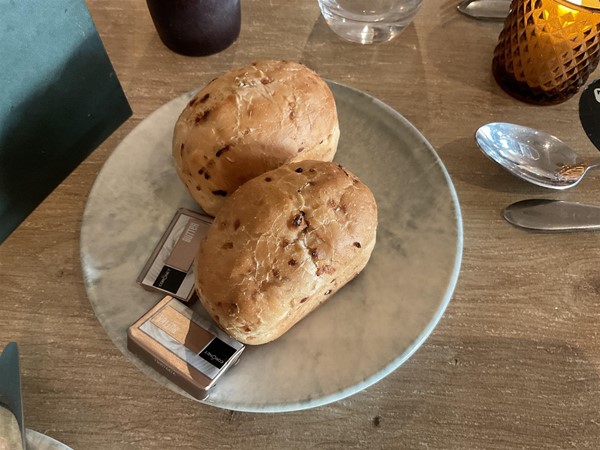 Images of bread on a plate