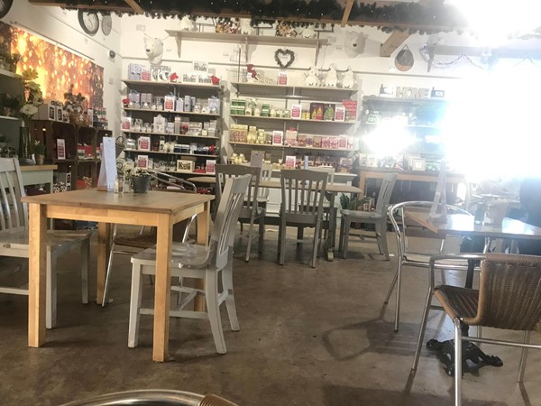 Image of some of the tables in the cafe.
