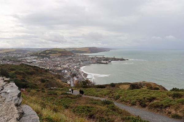 View from the top over the bay