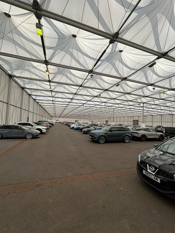 Indoor accessible parking!