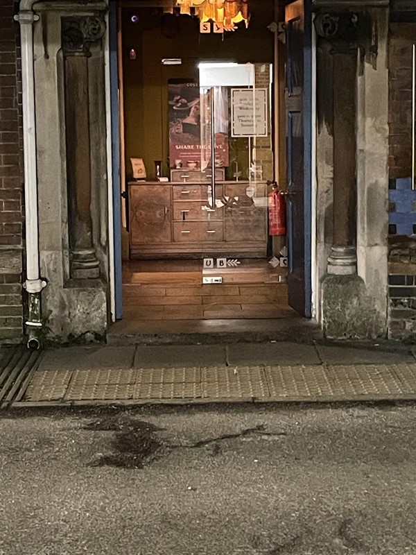Entrance with annoying step