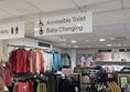 Image of clothes and a sign