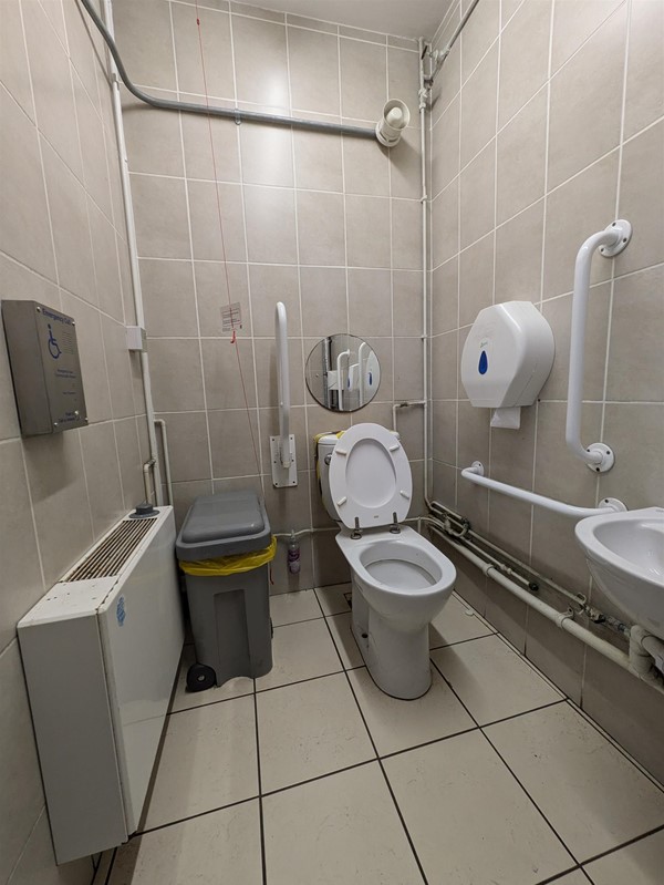 Image of accessible toilet on the platform