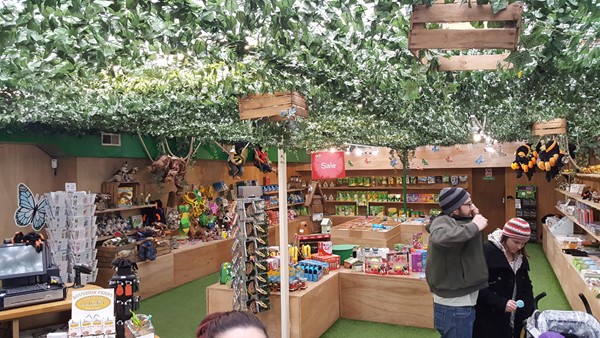 Inside the reception/gift shop