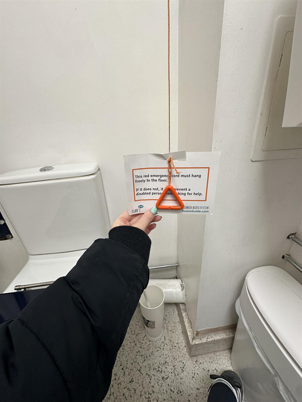Image of emergency red cord