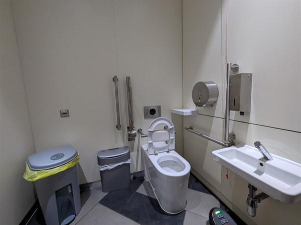 image of the inside of the accessible bathroom