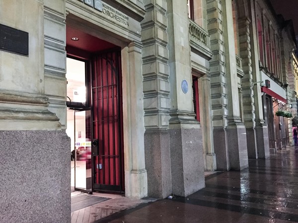 Front entrance of City Halls in Glasgow