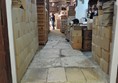 Steps into the factory