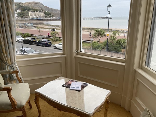 Image of a table in a bay window