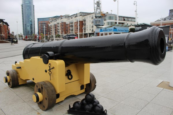 Cannon at Gunwharf Quays Portsmouth