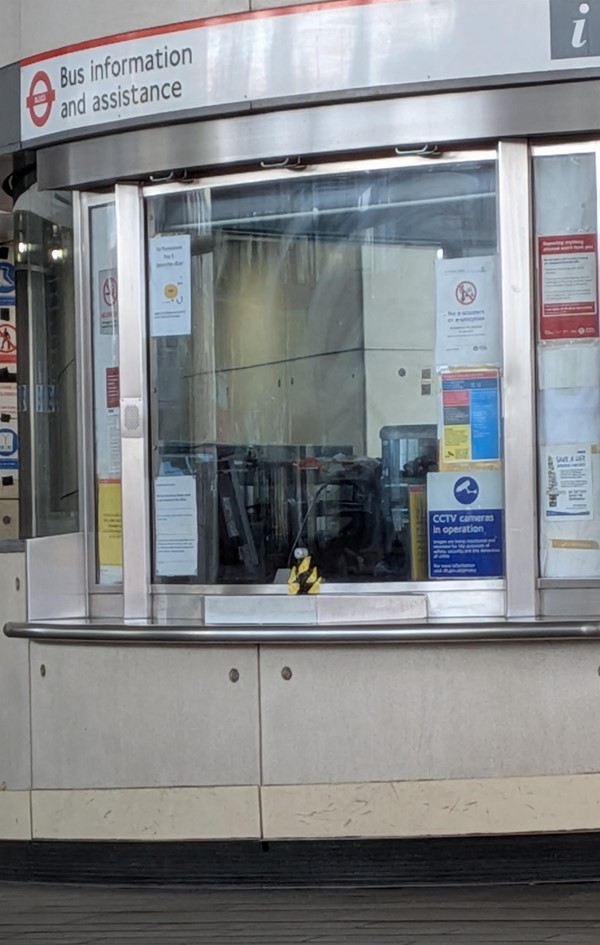 Image of information window with lowered counter