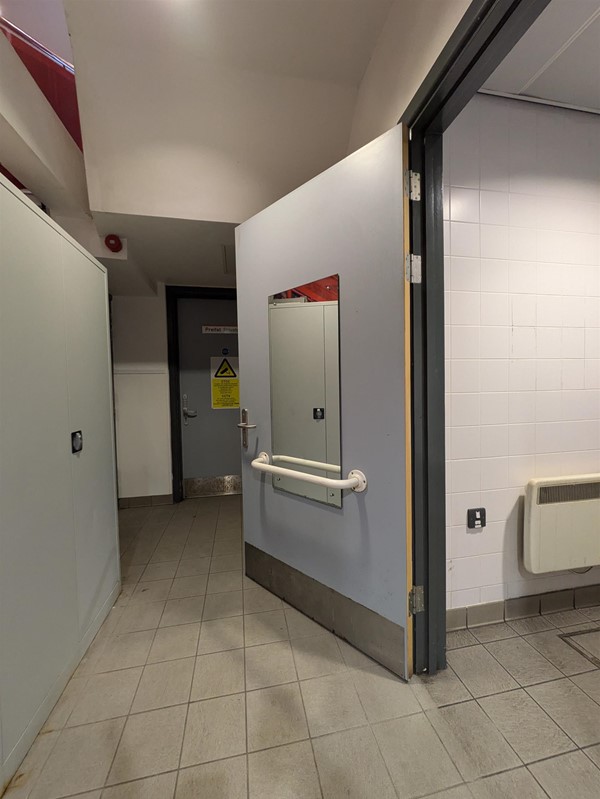 Image of door to the accessible toilet