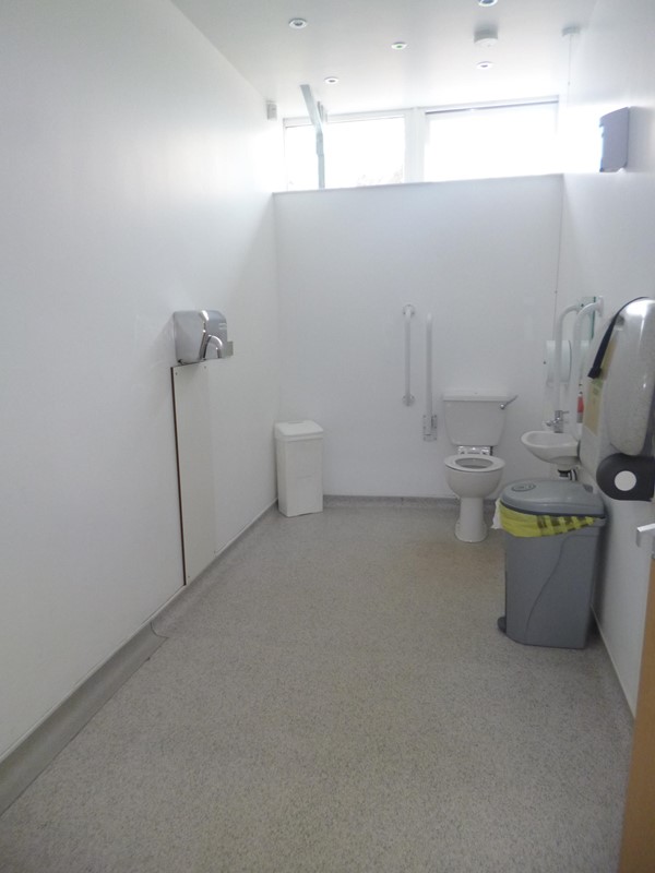 Huge disabled toilet