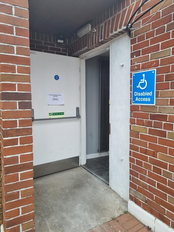 Disabled access entrance