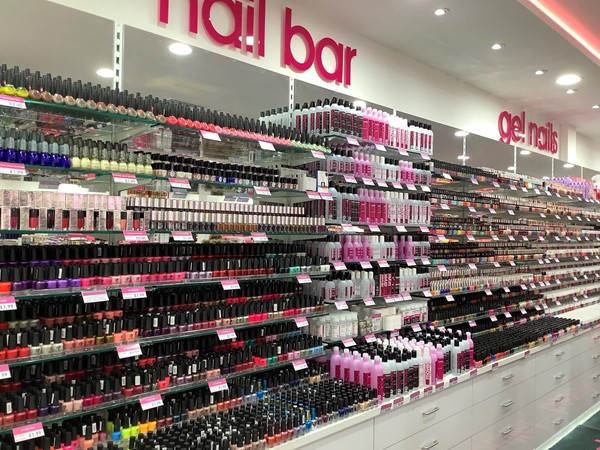 Picture of a nail bar display
