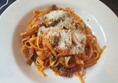 My carers pasta.  Vegetable linguine.  Nicely presented and tasted delicious.