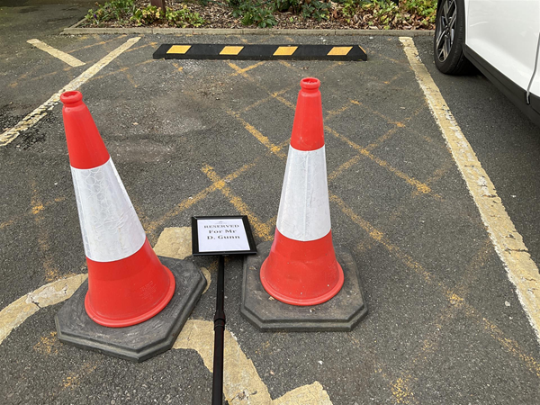 Image of two raod cones