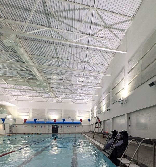 Image of the swimming pool and pool pod
