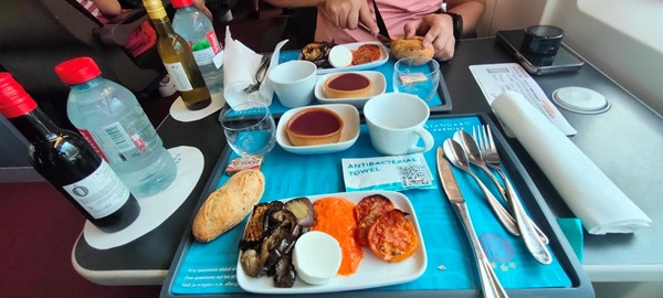 The top class meal included in the price
