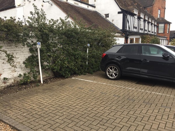 Parking at the George at Buckden