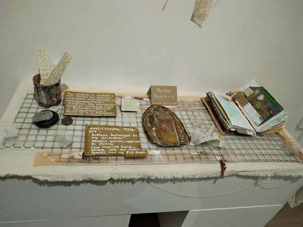 MA student work in progress exhibition.