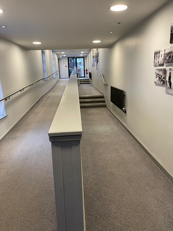 First corridor to west wing.